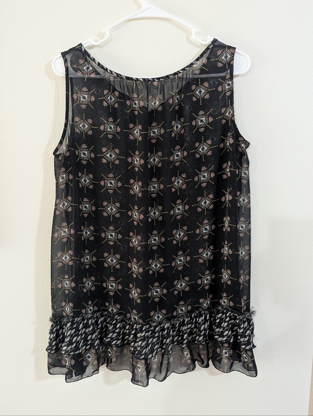 Sheer Ruffled Boho Blouse - Picture 2 of 7